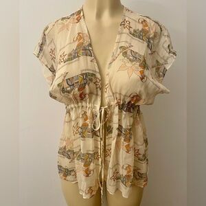 Erica Tanov open tunic top